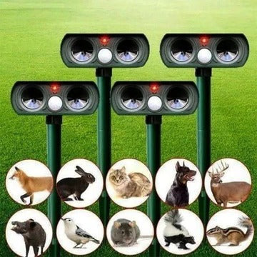 Outdoor Solar Powered Animal Repellent Device