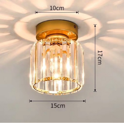 Luxury Glass Semi Flush Ceiling Light