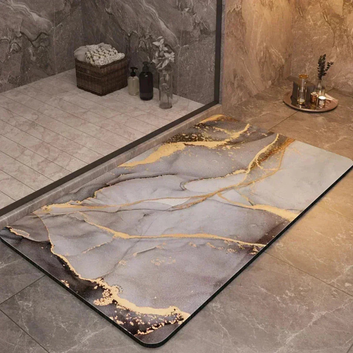 Non-Slip Fast Dry Bathroom Mat – Super Absorbent Floor Mat - Cofik