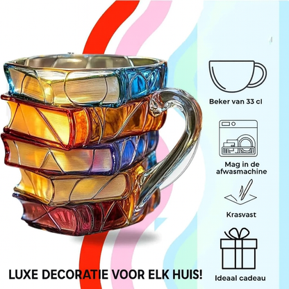 Colorful Novelty Book Shaped Coffee Mug