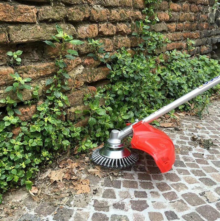 Heavy Duty Garden Weed Scraper Brush