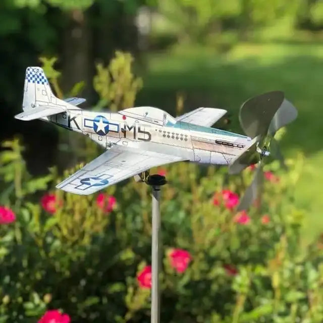 Vintage Airplane Garden Spinner