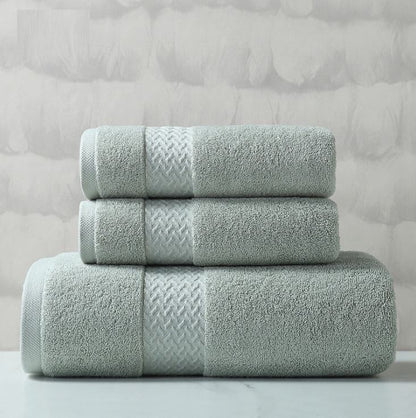 Soft Gray Large Cotton Bath Towel
