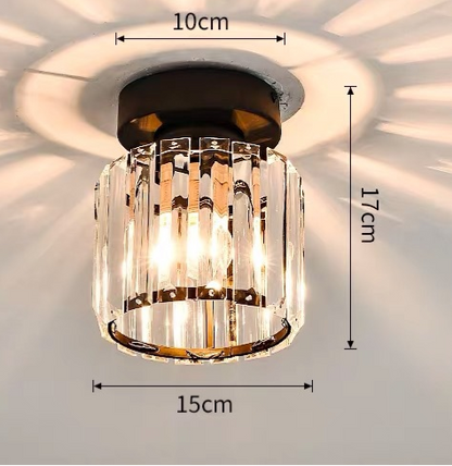 Luxury Glass Semi Flush Ceiling Light
