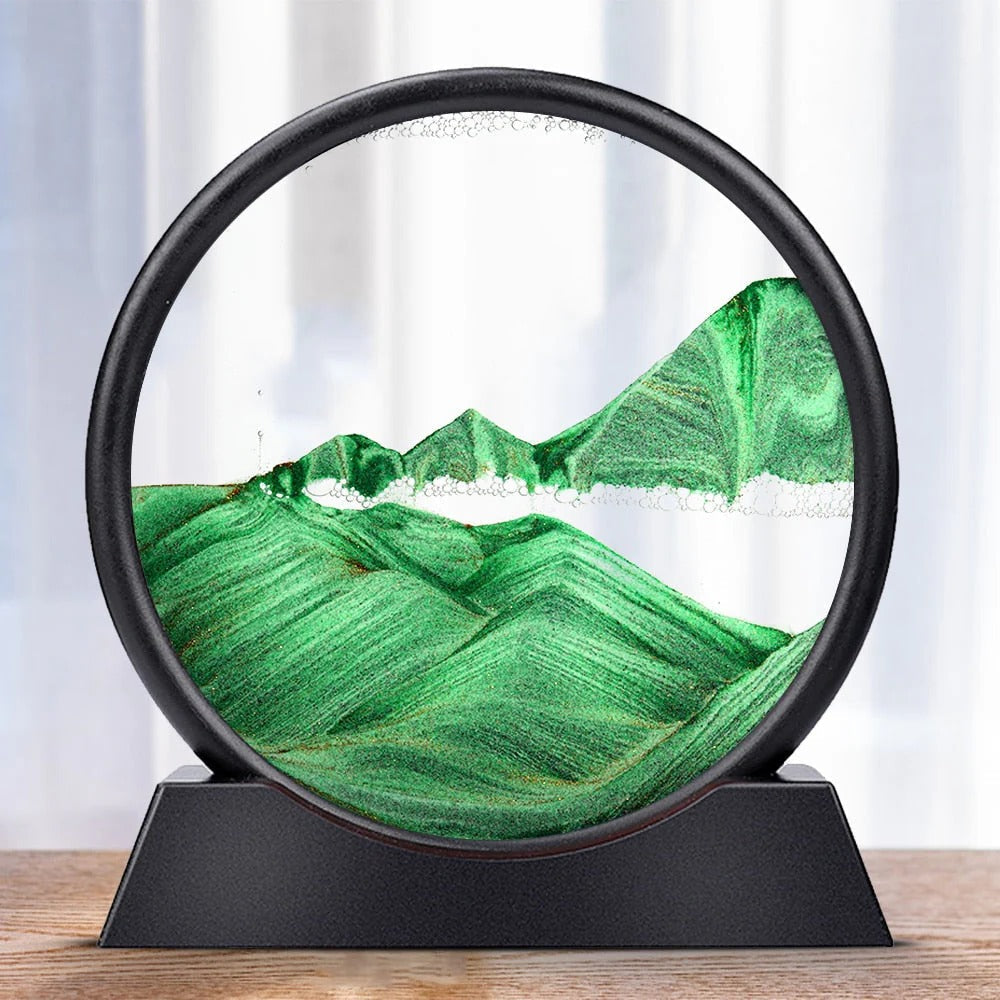 Colorful Kinetic Sand Art Decoration