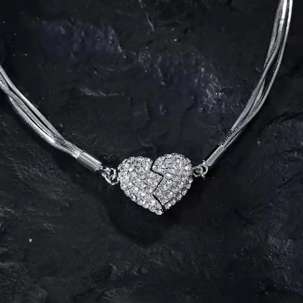 Lovely Magnet Heart Pendant Necklace - Cofik