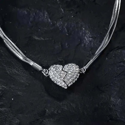 Lovely Magnet Heart Pendant Necklace - Cofik