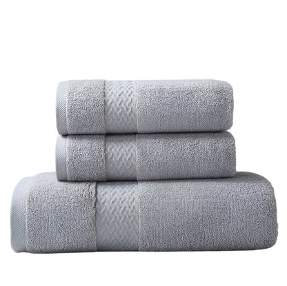 Soft Gray Large Cotton Bath Towel - Cofik