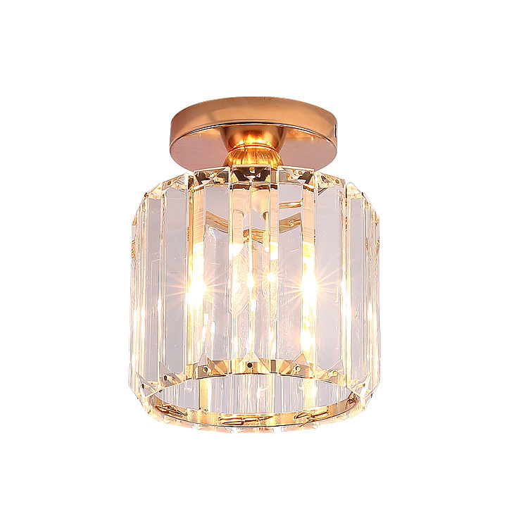 Luxury Glass Semi Flush Ceiling Light