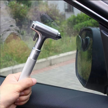 Compact Car Rescue Tool with Glass Breaker & Cutter