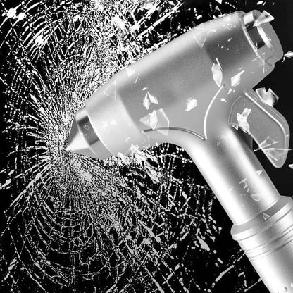 Compact Car Rescue Tool with Glass Breaker & Cutter
