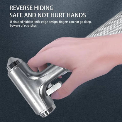 Compact Car Rescue Tool with Glass Breaker & Cutter