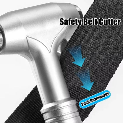 Compact Car Rescue Tool with Glass Breaker & Cutter