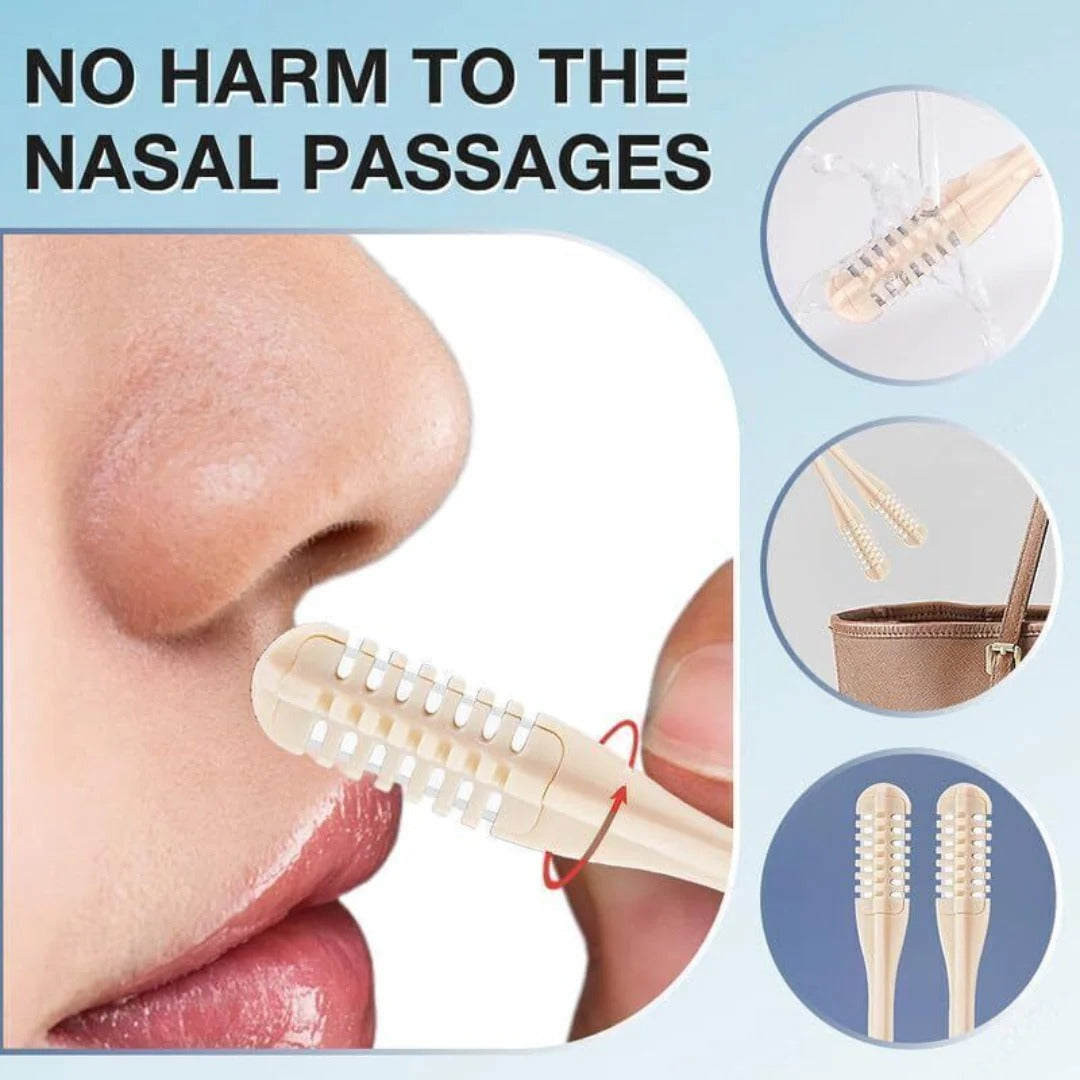 Portable Nose Trimmer with 360° Rotation for Men Women