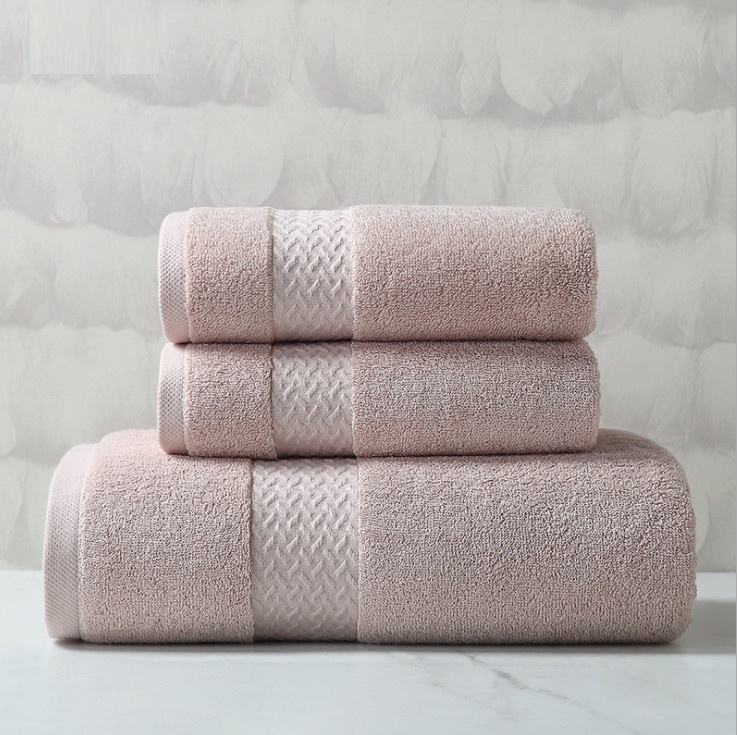 Soft Gray Large Cotton Bath Towel