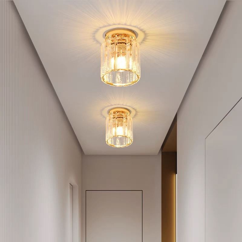 Luxury Glass Semi Flush Ceiling Light