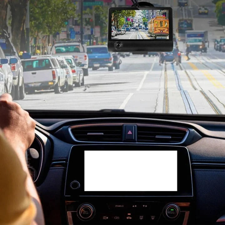 Compact 4 LCD Front Rear View Dash Camera