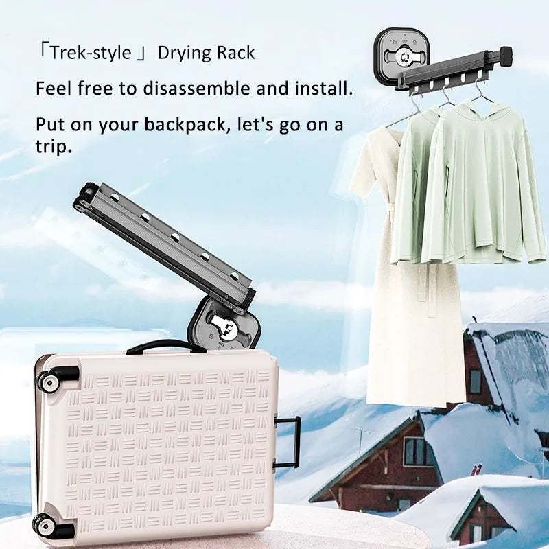 Space Saving Foldable Clothes Drying Rack