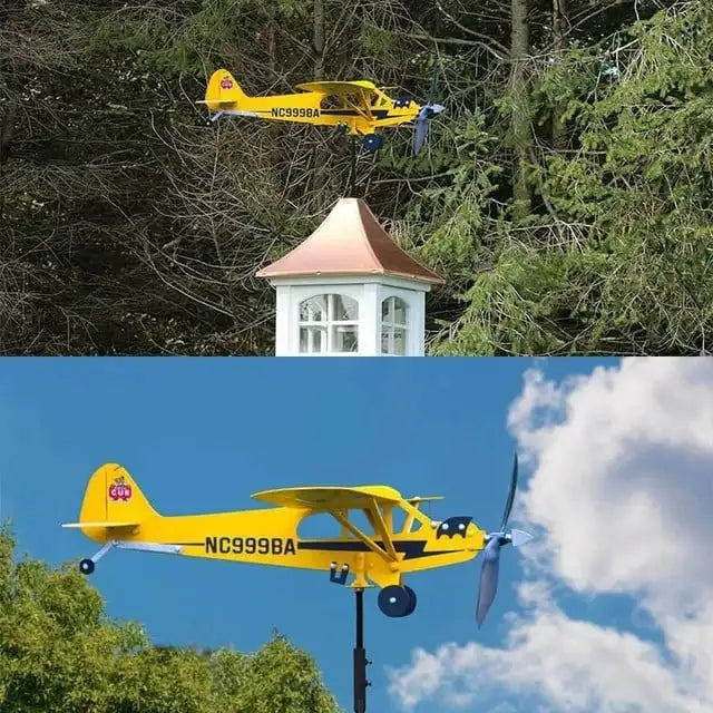 Vintage Airplane Garden Spinner