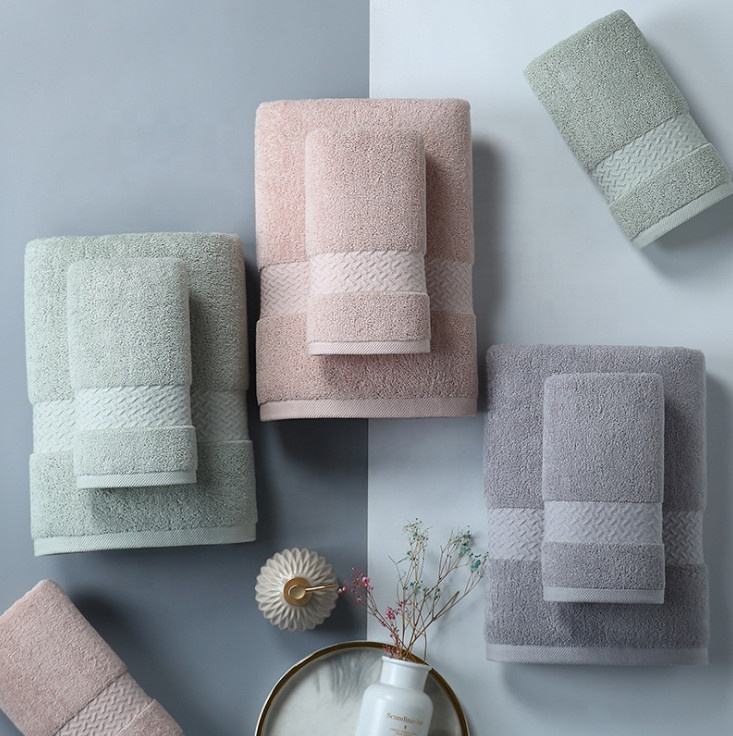 Soft Gray Large Cotton Bath Towel