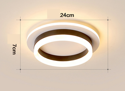 Luxury Golden Overhead LED Light Fixture