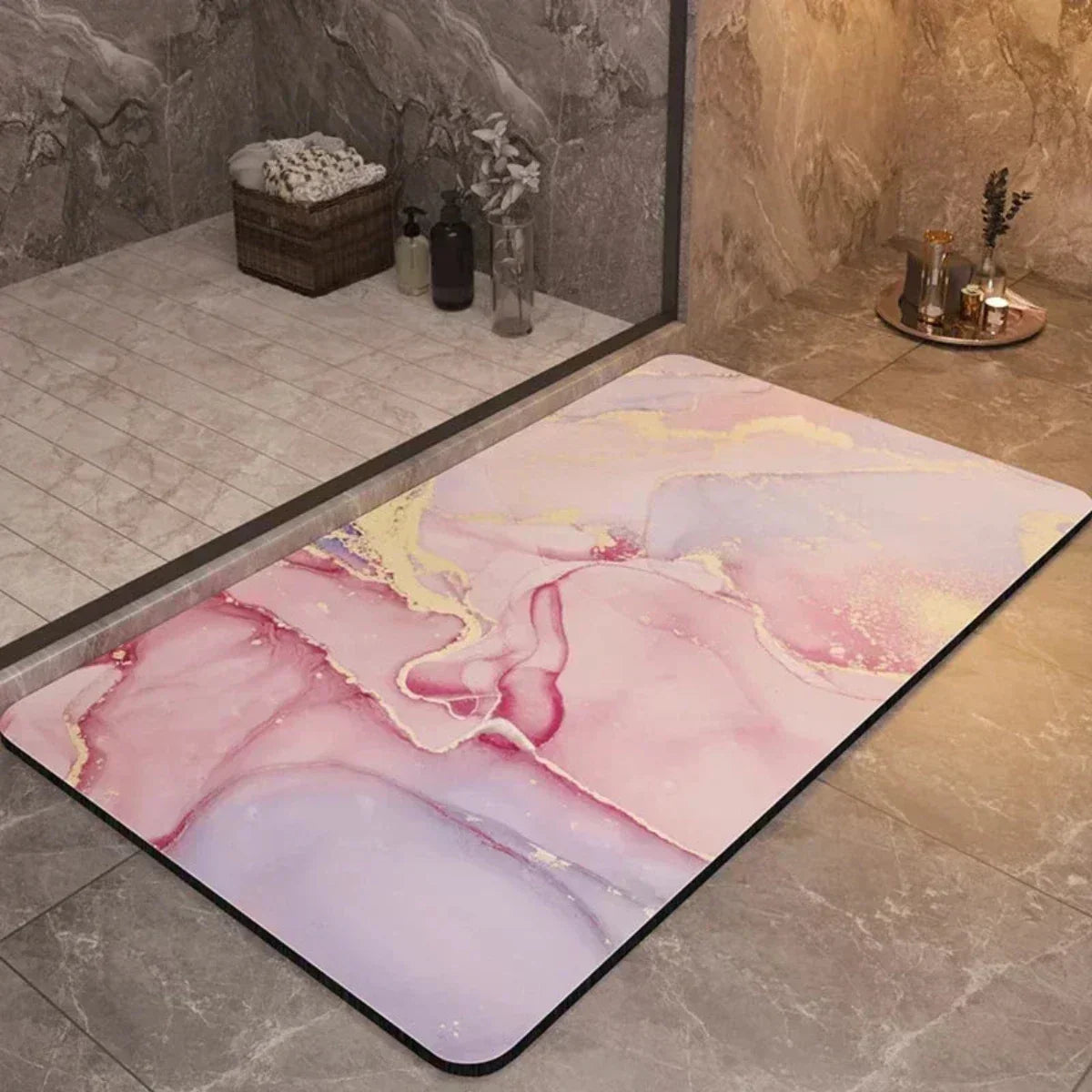 Non-Slip Fast Dry Bathroom Mat – Super Absorbent Floor Mat