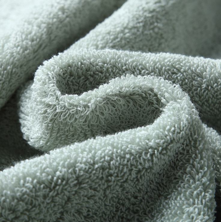 Soft Gray Large Cotton Bath Towel