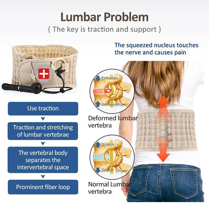 Back Support Decompression Belt for Lower Pain Relief