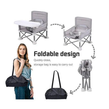 Compact Folding Baby High Chair