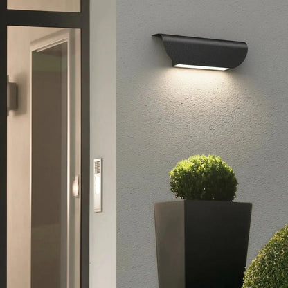 Slim LED Wall Light Modern Silver Rectangular (12W)