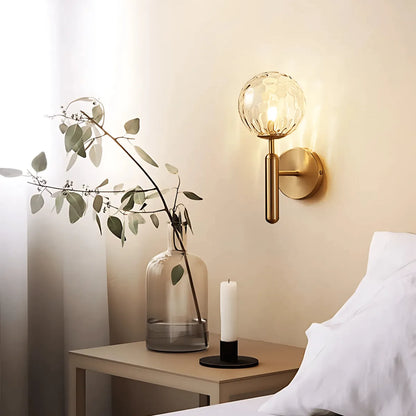Luxury Brass Contemporary Wall Sconce Light