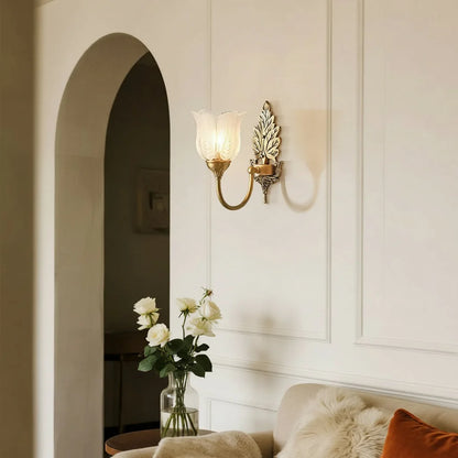 Classic Glass Wall Light with LED
