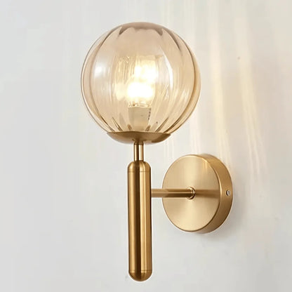 Luxury Brass Contemporary Wall Sconce Light