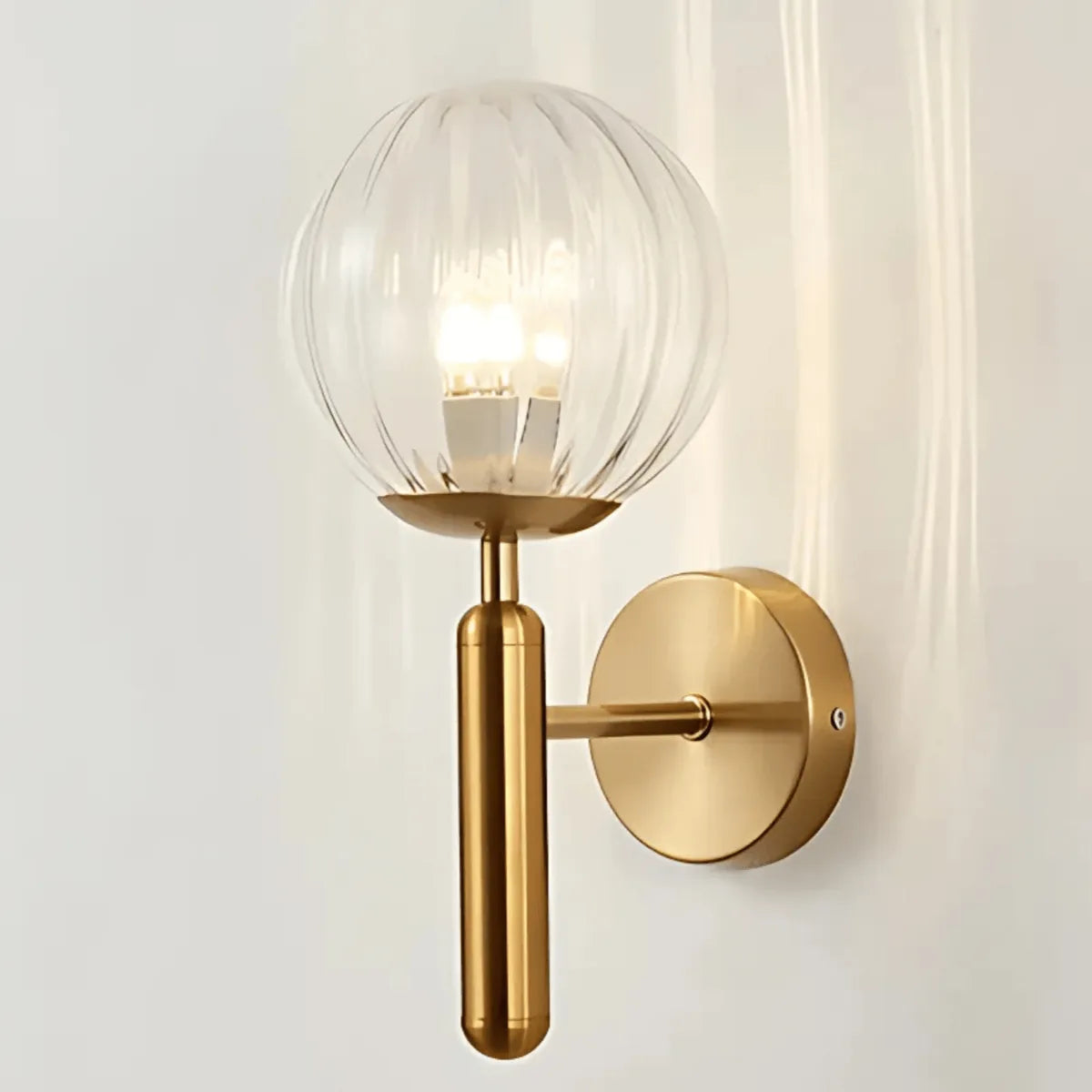 Luxury Brass Contemporary Wall Sconce Light