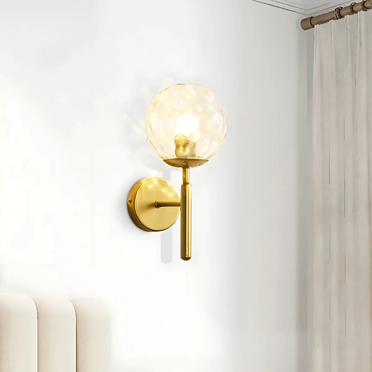 Luxury Brass Contemporary Wall Sconce Light