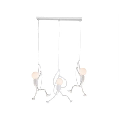 Sleek Chrome Hanging Ceiling Lamp