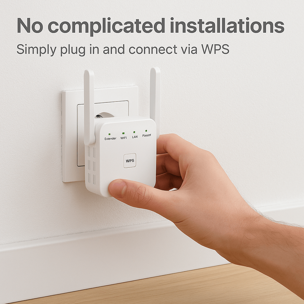Powerful Dual Band WiFi Signal Booster for Home