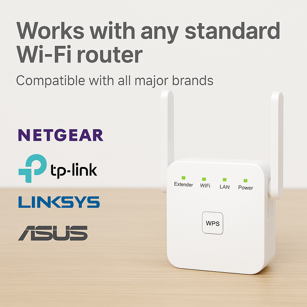 Powerful Dual Band WiFi Signal Booster for Home