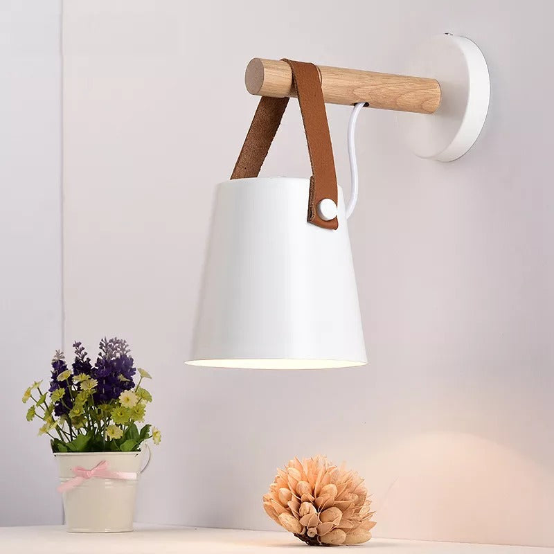 Rustic Wooden Modern Wall Light