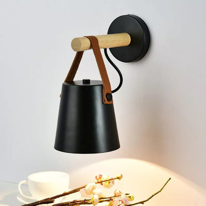 Rustic Wooden Modern Wall Light