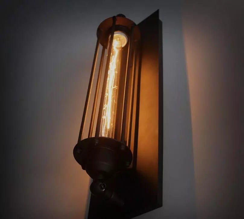Rustic Metal LED Sconce Light Fixture