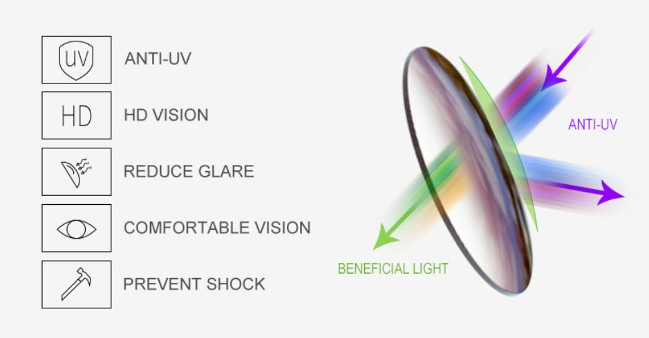 Stylish Black UV Blocking Shades