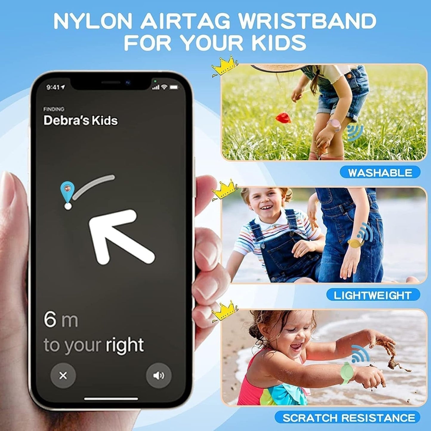 Kids GPS Safety Wristband - Soft Silicone Tracker Holder