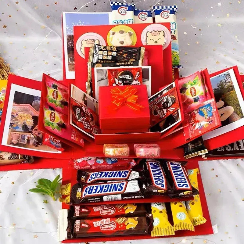 Deluxe Treat Gift Box with Chocolates and Sweets