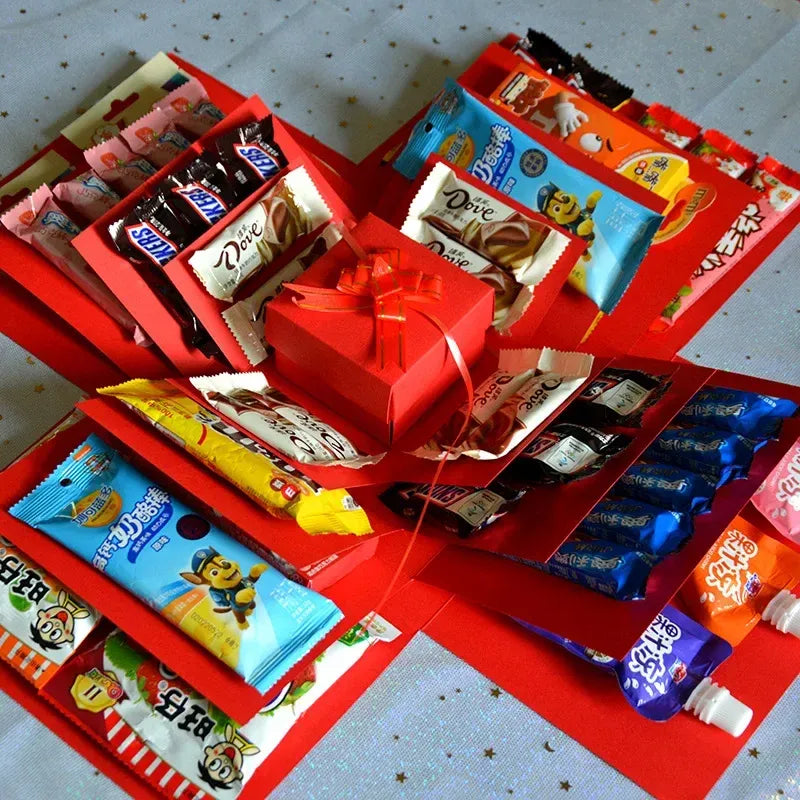 Deluxe Treat Gift Box with Chocolates and Sweets - Cofik