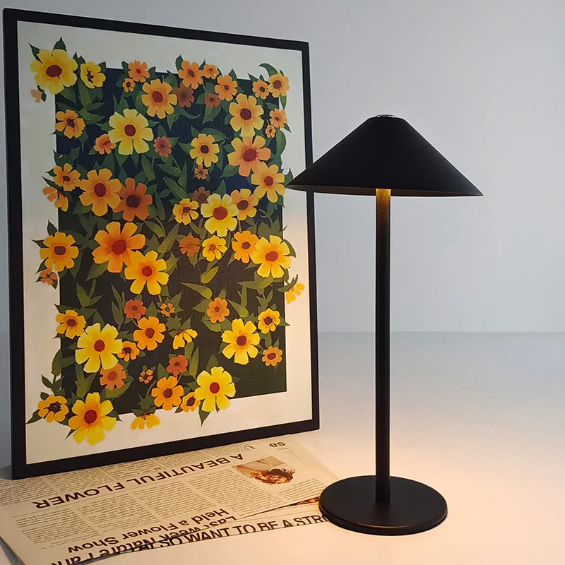 Slim LED Desk Lamp with Adjustable Arm and Modern Style