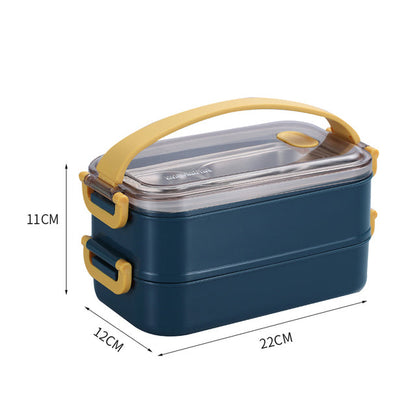 Thermal Insulated Lunch Box With Multiple Compartments
