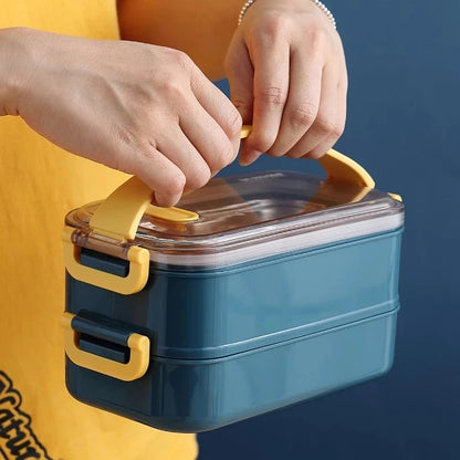 Thermal Insulated Lunch Box With Multiple Compartments