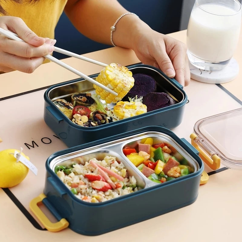 Thermal Insulated Lunch Box With Multiple Compartments