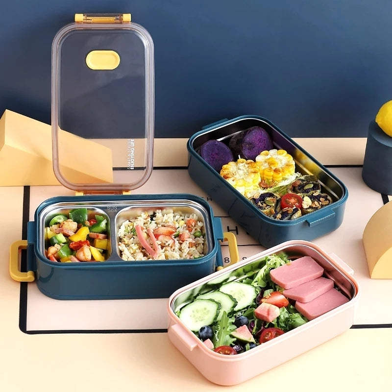 Thermal Insulated Lunch Box With Multiple Compartments